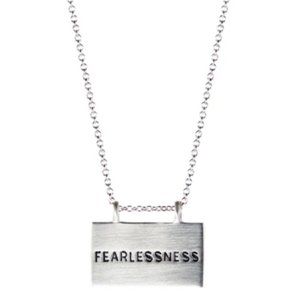 Olivia Benson Silver Fearless Necklace by Me&Ro